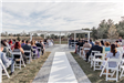 Space in Front of Pergola Full with Wedding Attendees