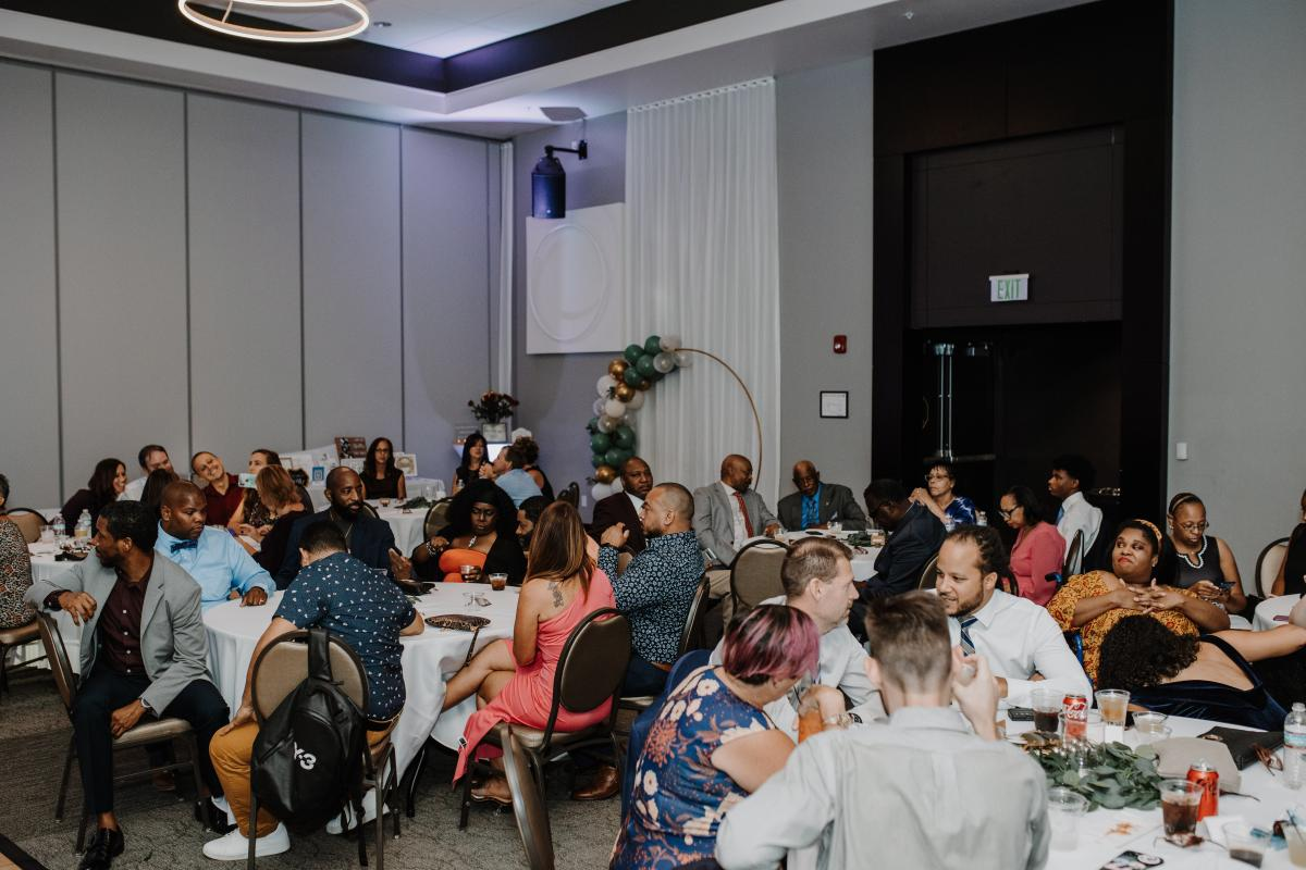 Grand Ballroom Full of Guests at Tables
