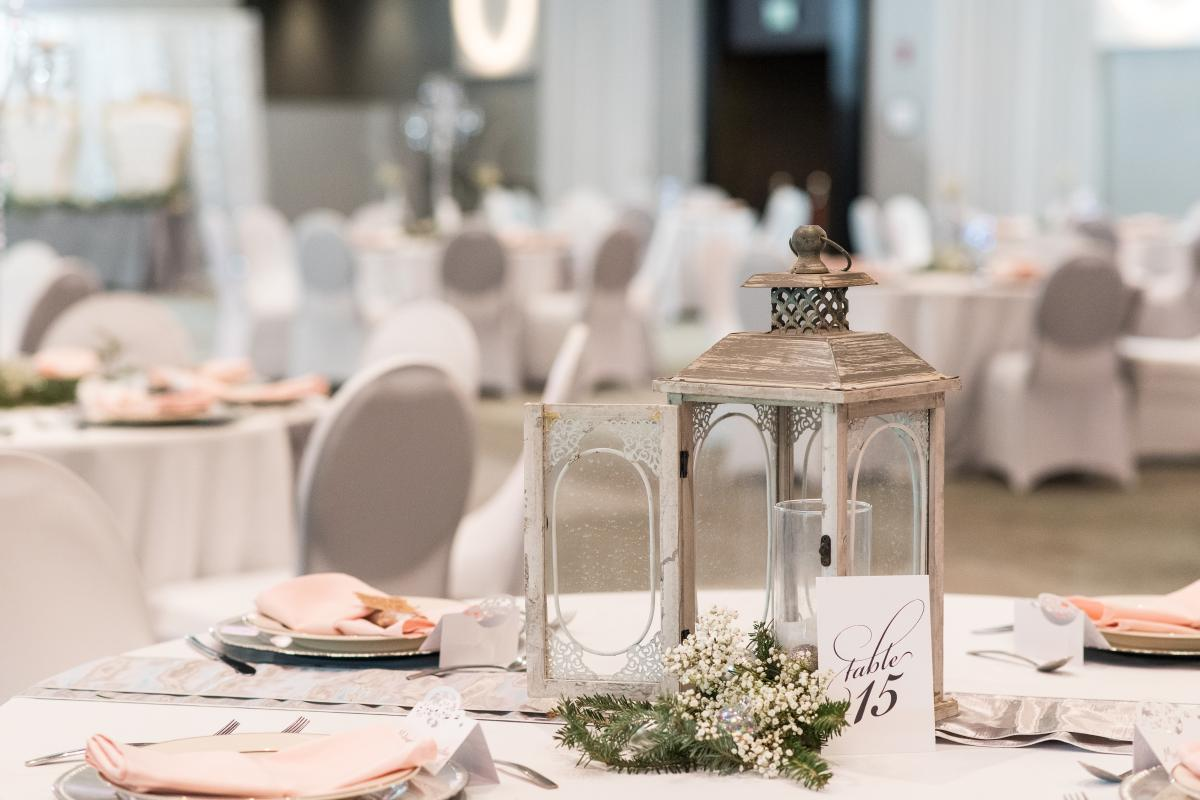 Table Decorated with a Lantern and Other Adornments