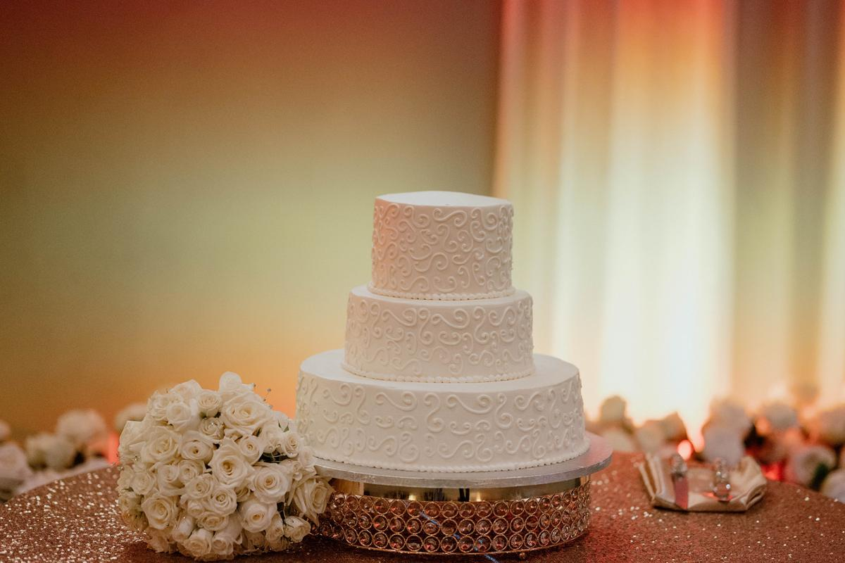 Three-Tiered Wedding Cake